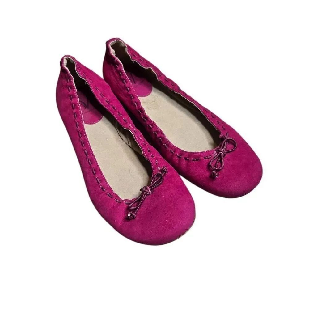 Diane Von Furstenberg DVF Ballet Flats Bows Suede